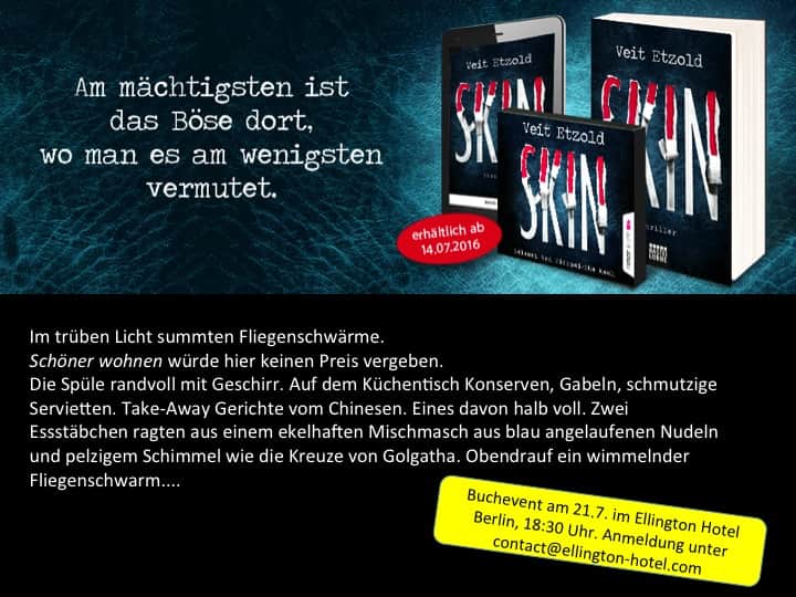 Neuer Thriller SKIN – erster Vorgeschmack